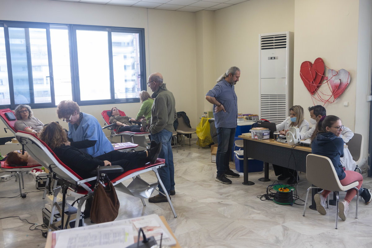 Με 543 μονάδες αίματος ενισχύθηκε η Τράπεζα Αίματος του δήμου Νεάπολης-Συκεών στην πρώτη αιμοδοσία για το 2024